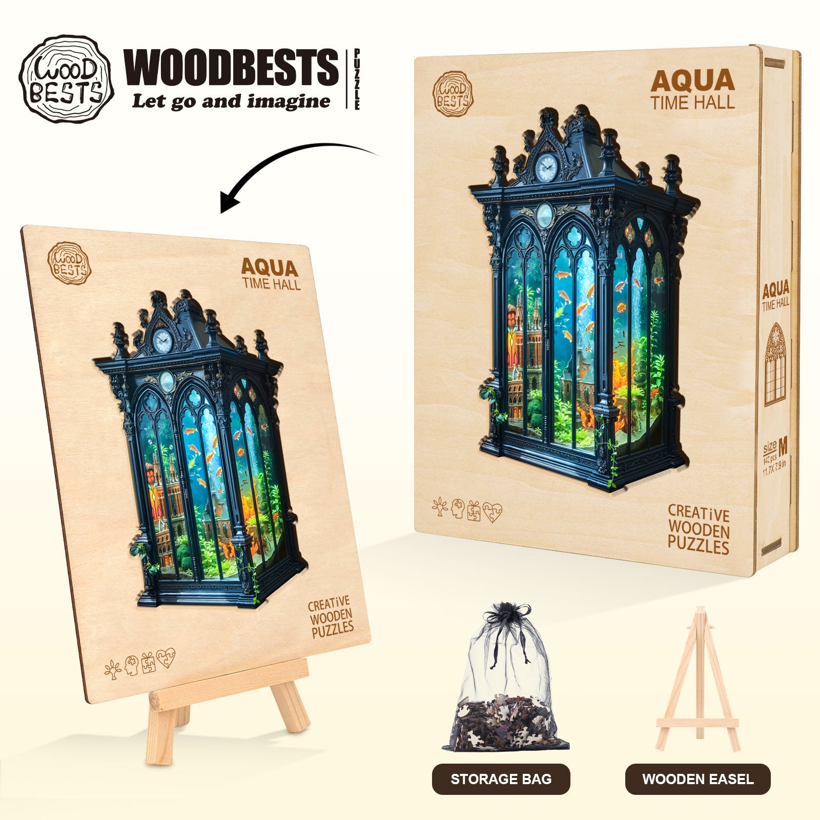 Aqua Time Hall Wooden Jigsaw Puzzle