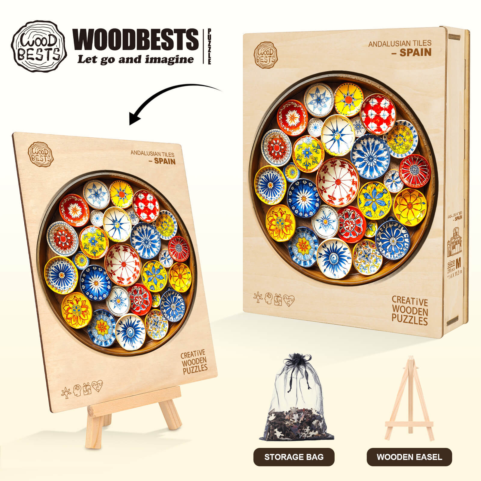 Puzzle en bois de carreaux andalous – Espagne