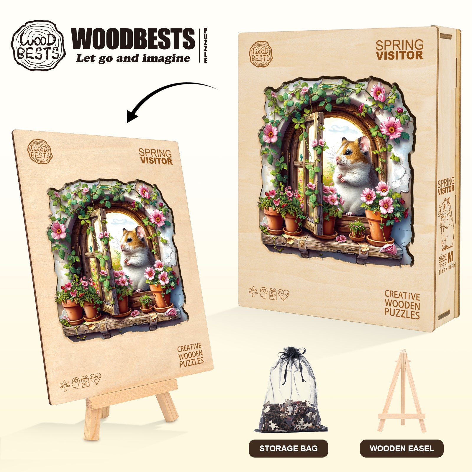 Spring Visitor Wooden Jigsaw Puzzle