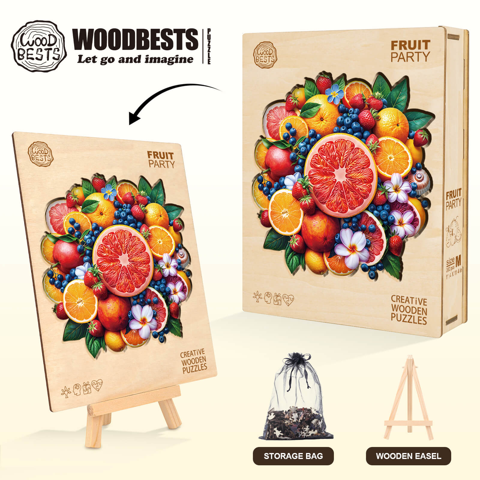 Puzzle en bois Fête des fruits