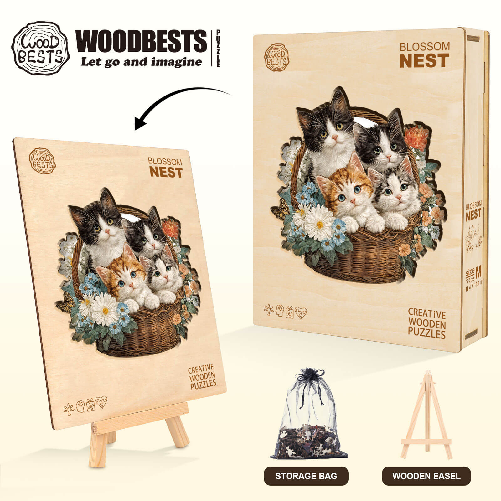 Blossom Nest Wooden Jigsaw Puzzle