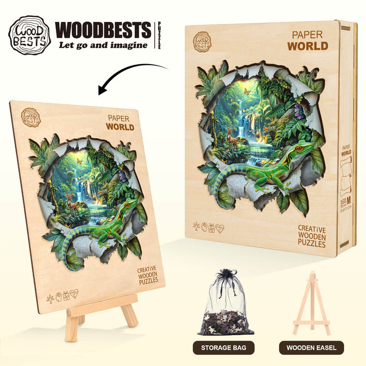 Puzzle en bois Paper World