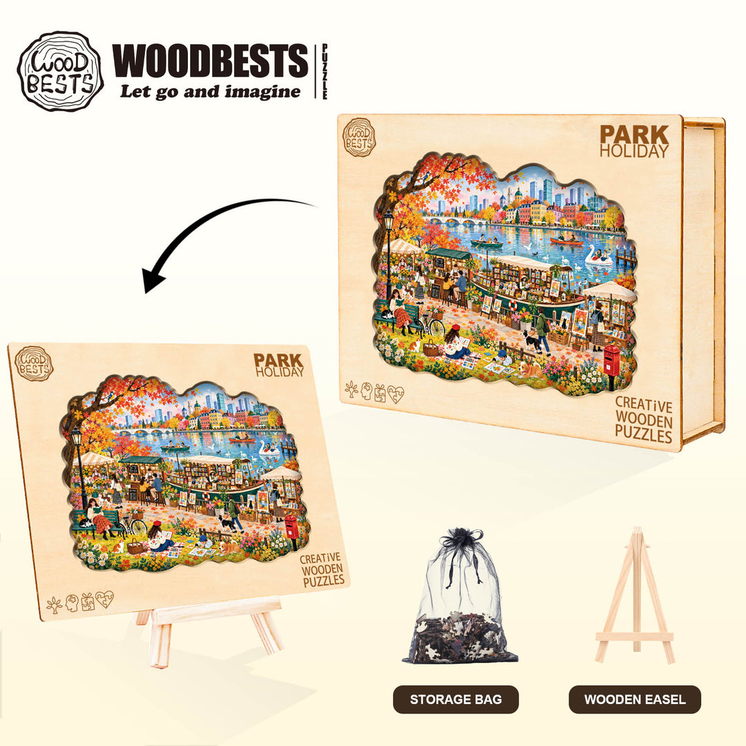 Park Holiday Wooden Jigsaw Puzzle