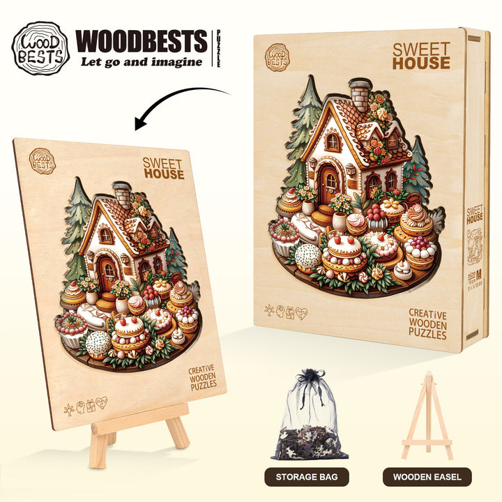 sweet house Wooden Jigsaw Puzzle
