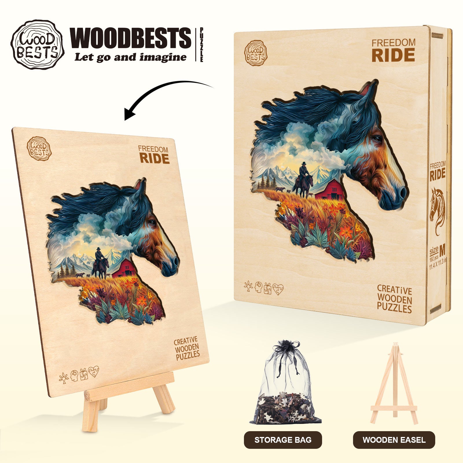 Freedom Ride Wooden Jigsaw Puzzle