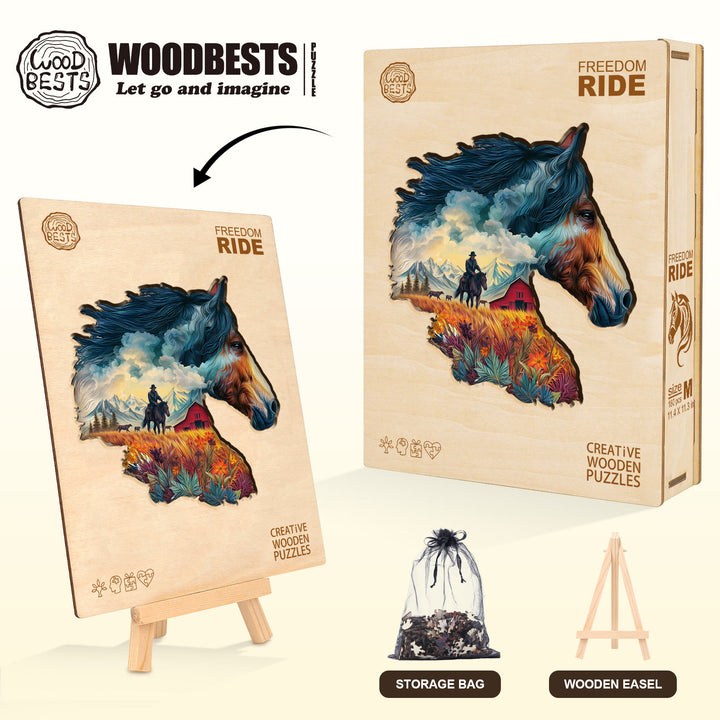 Freedom Ride Wooden Jigsaw Puzzle