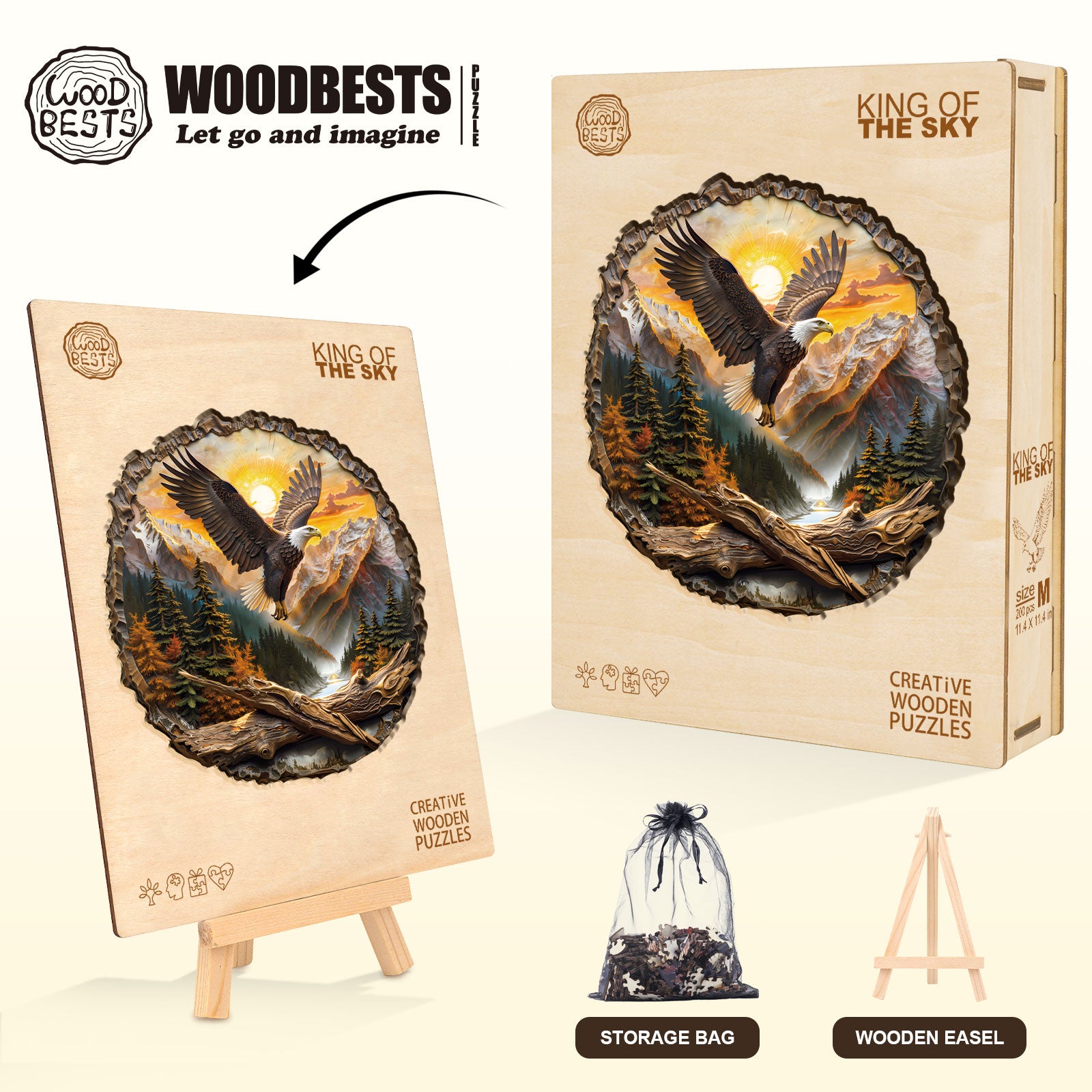 King of the Sky Wooden Jigsaw Puzzle