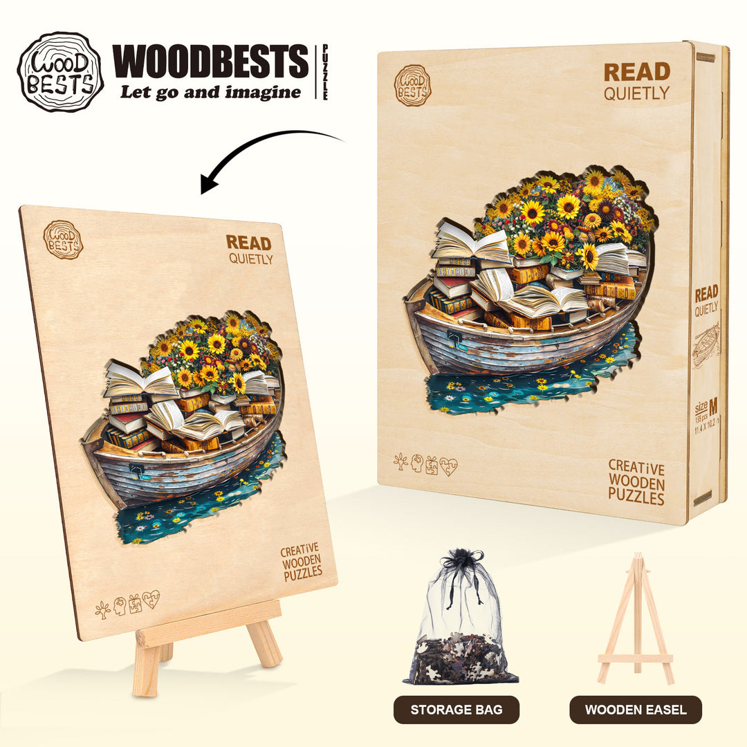 Read quietly Wooden Jigsaw Puzzle