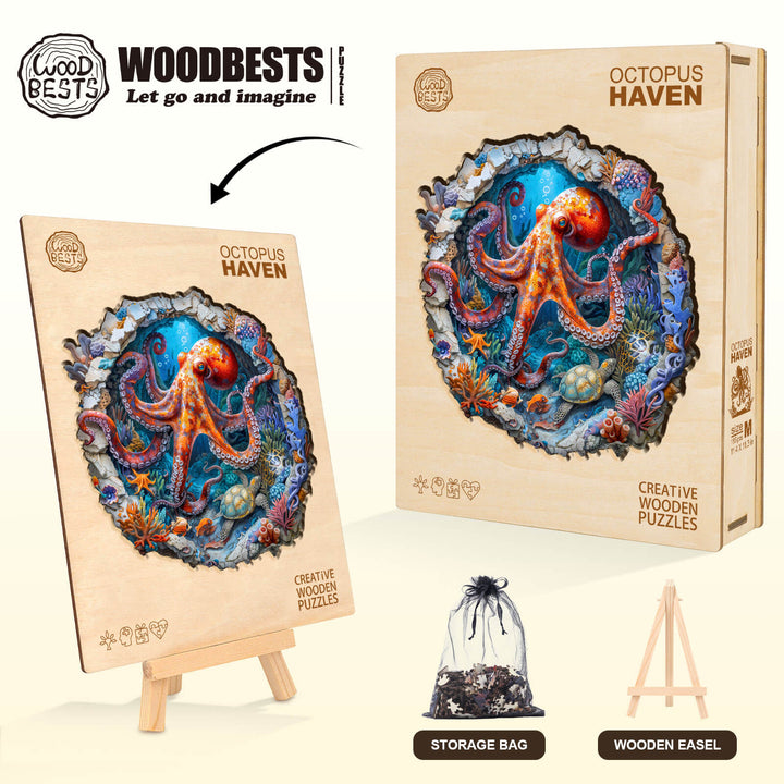 Puzzle en bois Octopus Haven