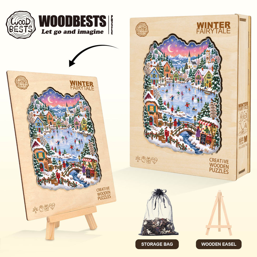 Winter Fairytale Wooden Jigsaw Puzzle