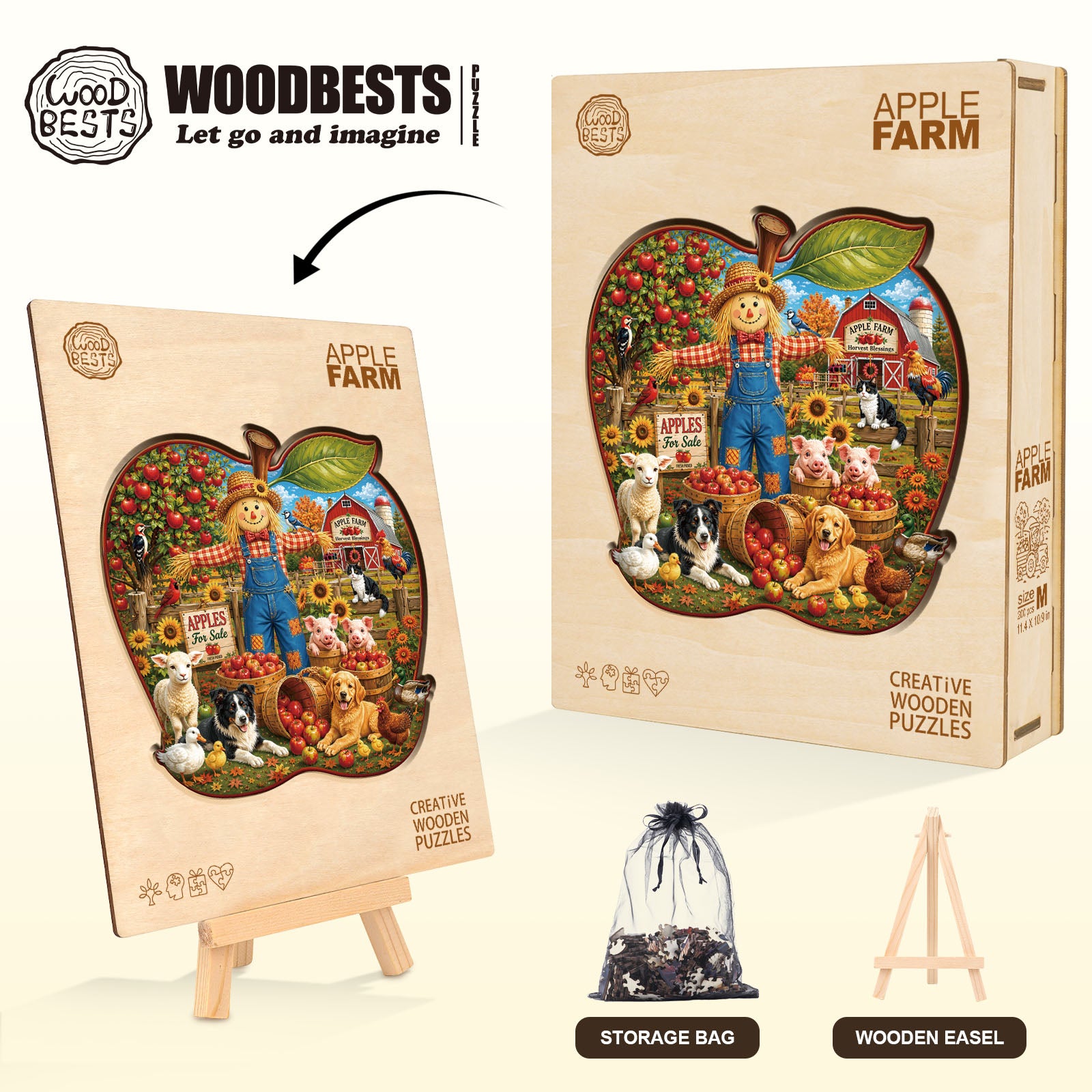 Apple Farm Wooden Jigsaw Puzzle