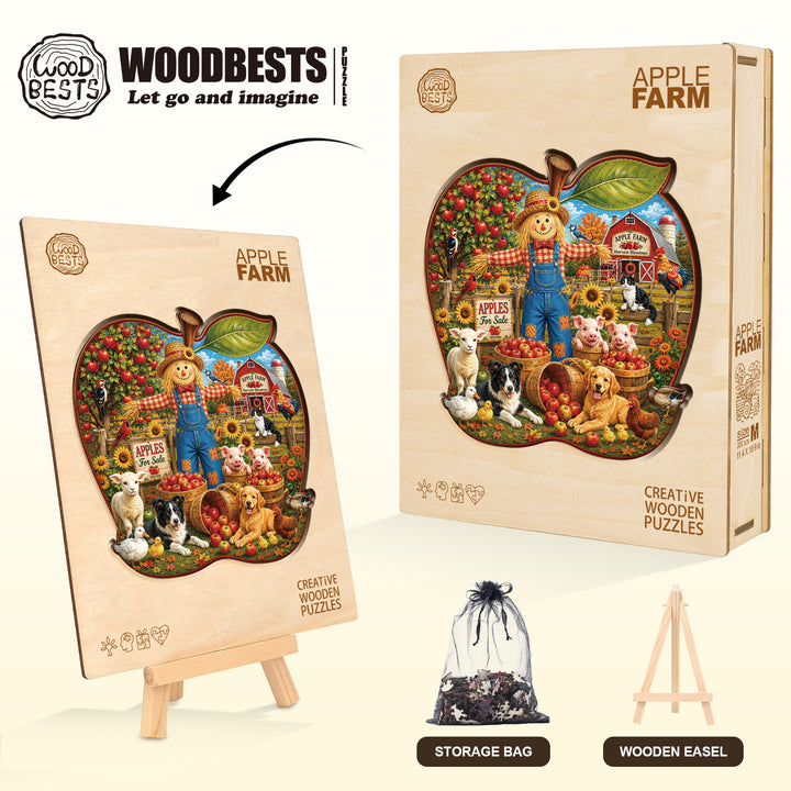 Apple Farm Wooden Jigsaw Puzzle