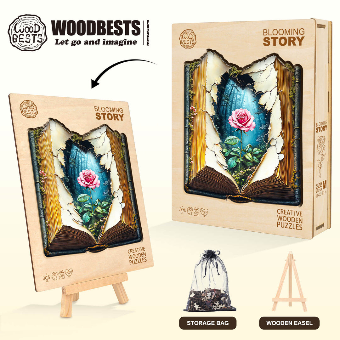 Blooming Story  Wooden Jigsaw Puzzle