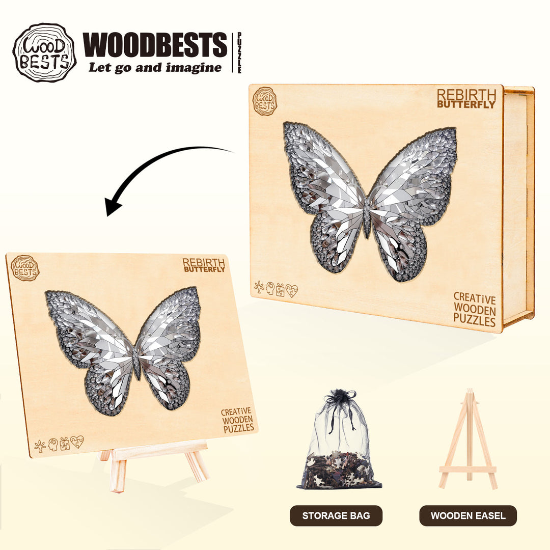 Rebirth Butterfly Wooden Jigsaw Puzzle