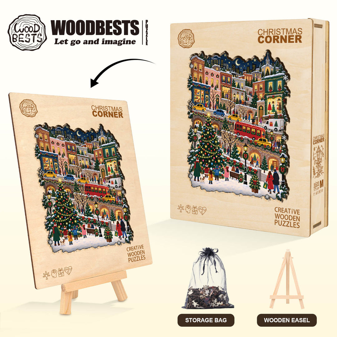 Christmas Corner Wooden Jigsaw Puzzle