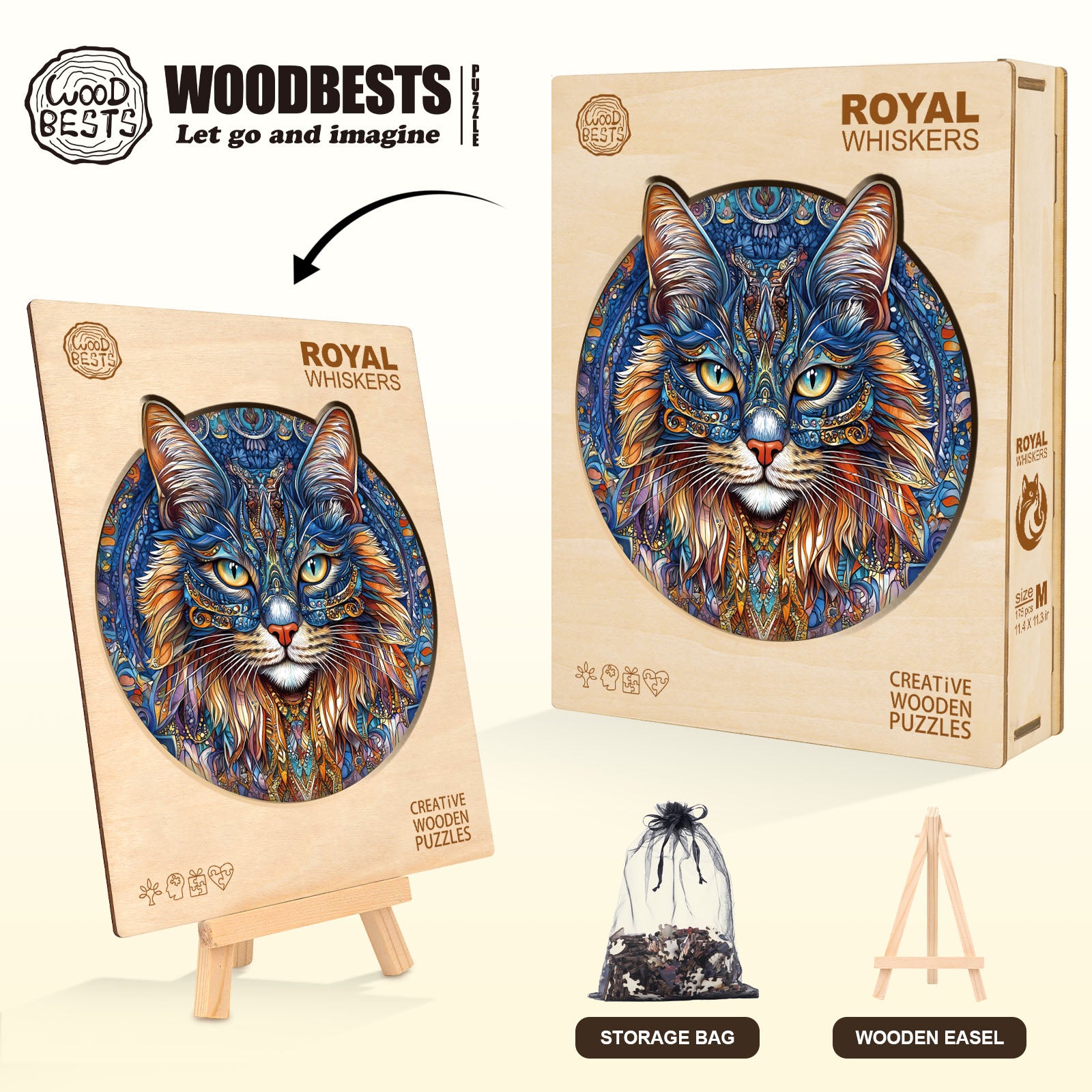 Royal Whiskers Wooden Jigsaw Puzzle