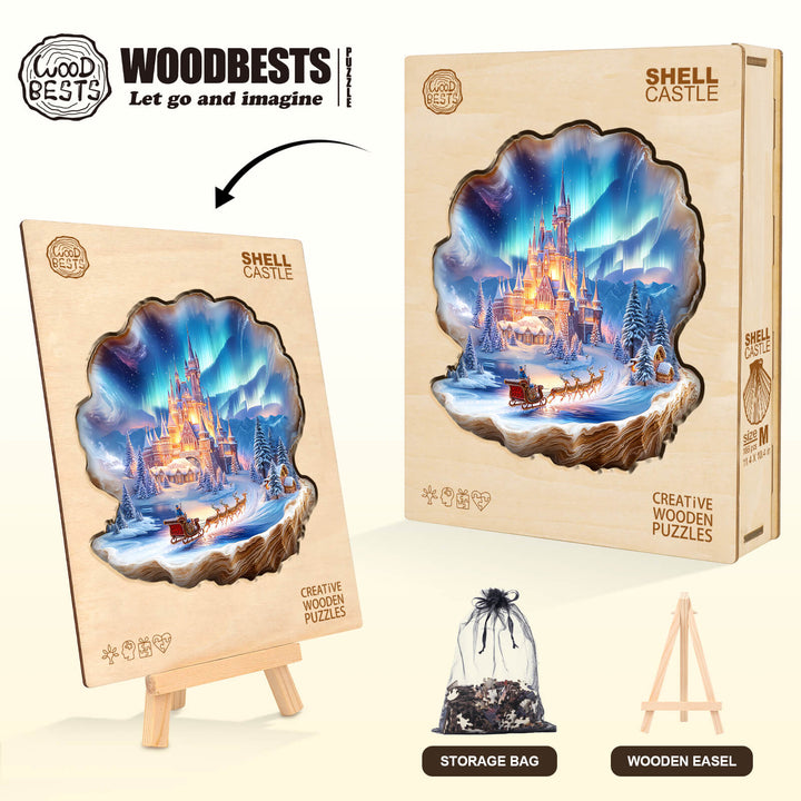 Shell Castle Wooden Jigsaw Puzzle