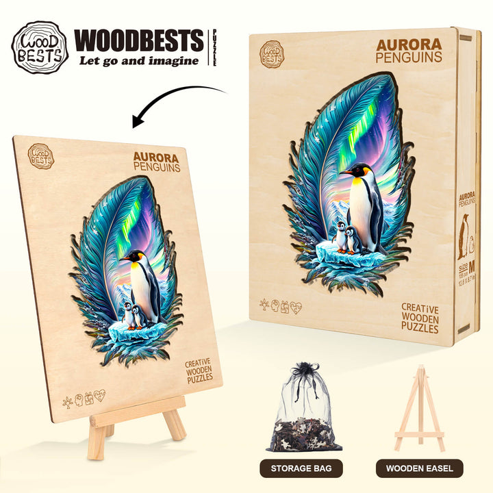 Aurora penguins Jigsaw Puzzle
