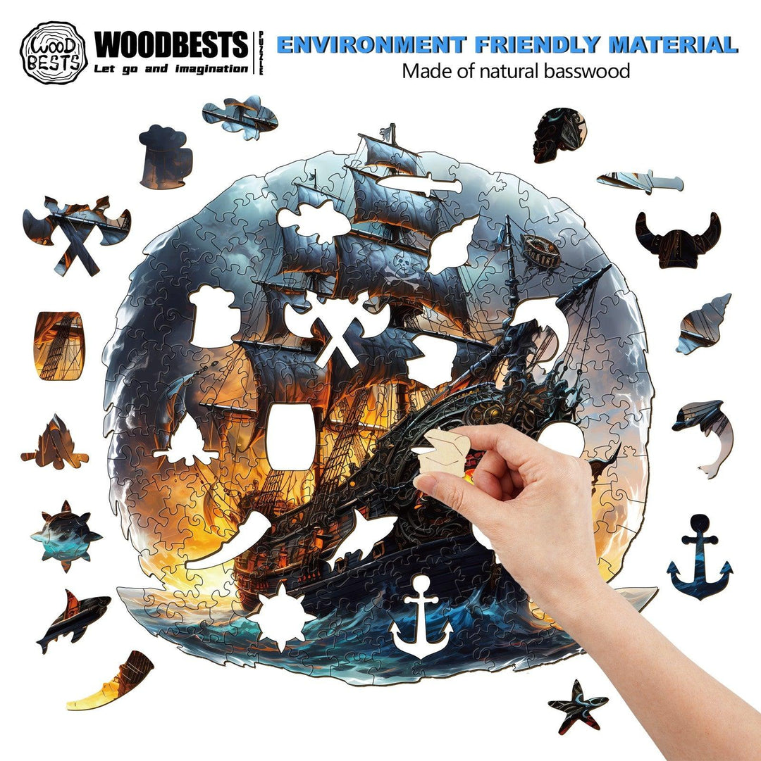Sailing Ship Wooden Jigsaw Puzzle