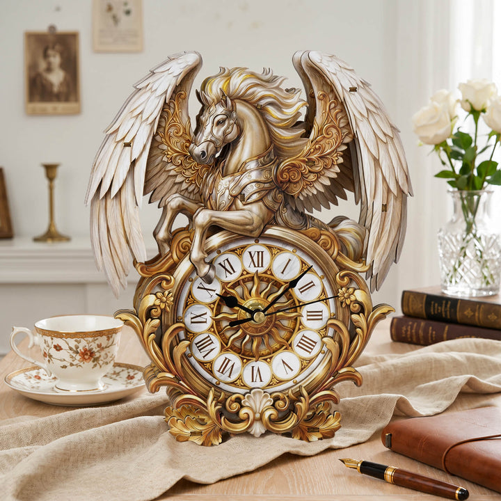 Pegasus – DIY Wooden Clock, 3D Puzzle Craft Kit