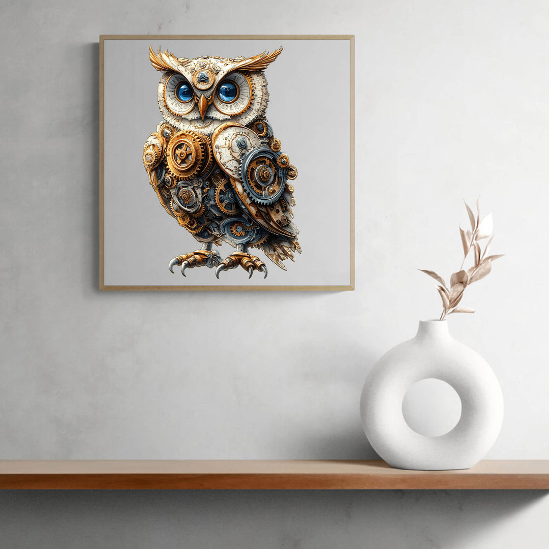 Mechanical Owl Wooden Jigsaw Puzzle