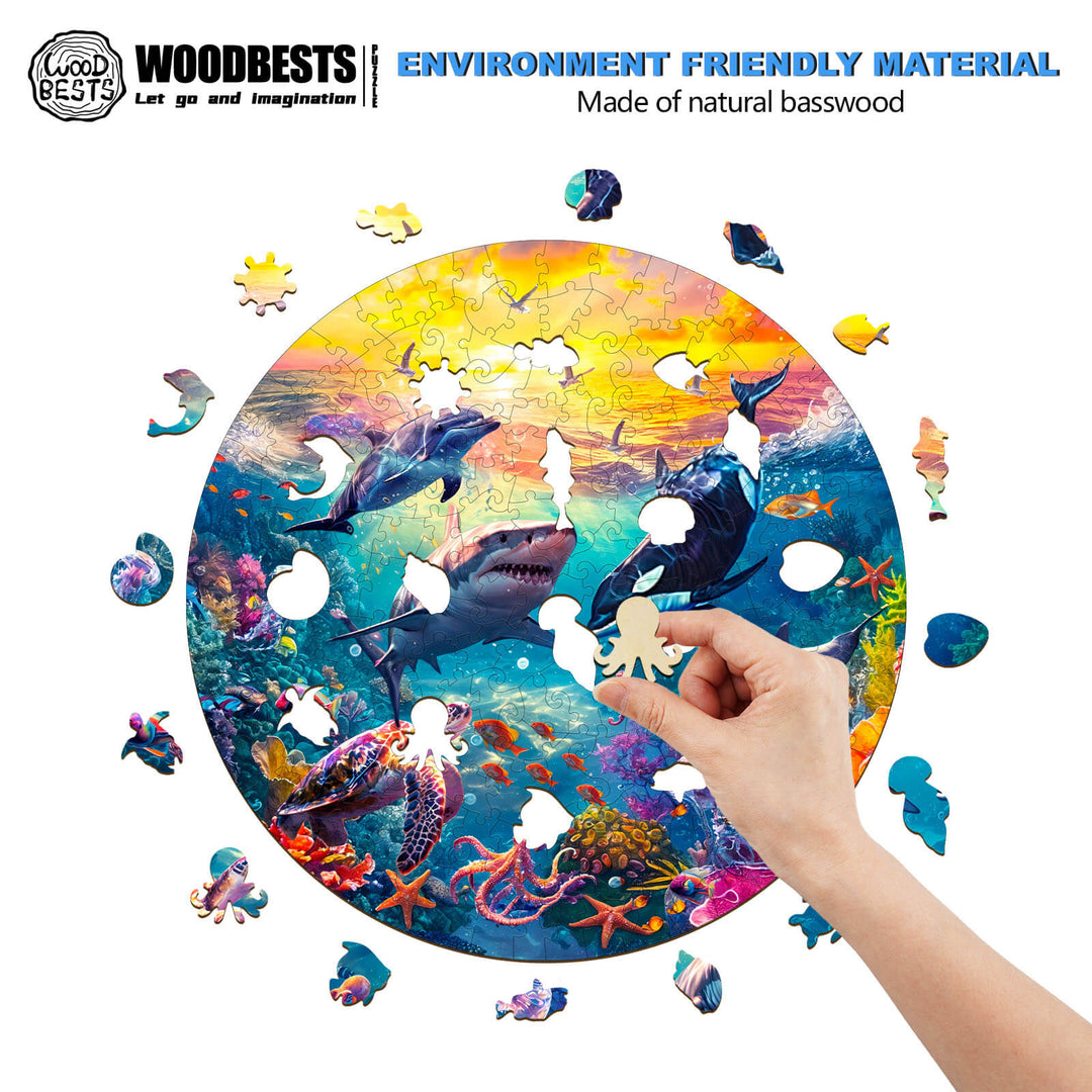 Underwater World Wooden Jigsaw Puzzle - Woodbests