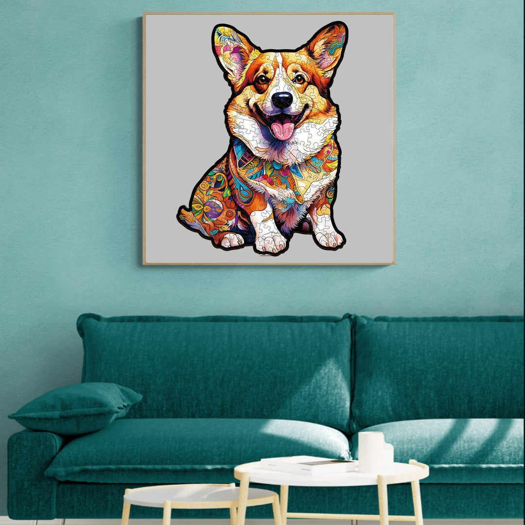 Clever Corgi 2 Wooden Jigsaw Puzzle