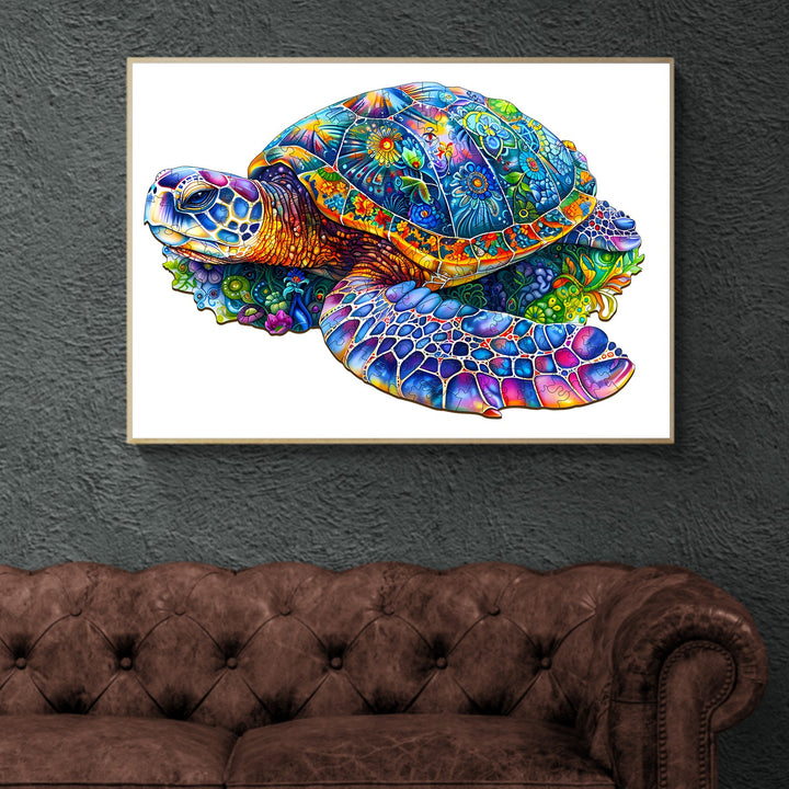 Fantasy Turtle Wooden Jigsaw Puzzle-Woodbests