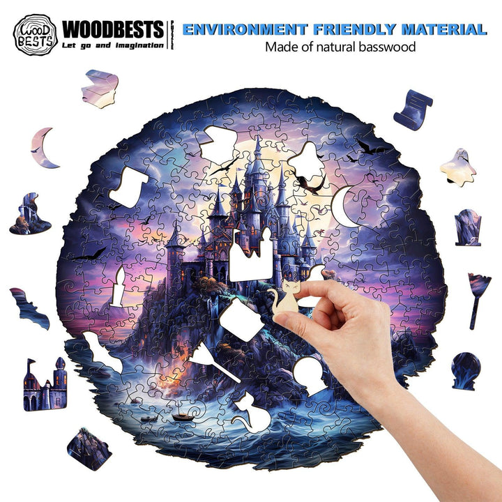 Mysterious Castle Wooden Jigsaw Puzzle