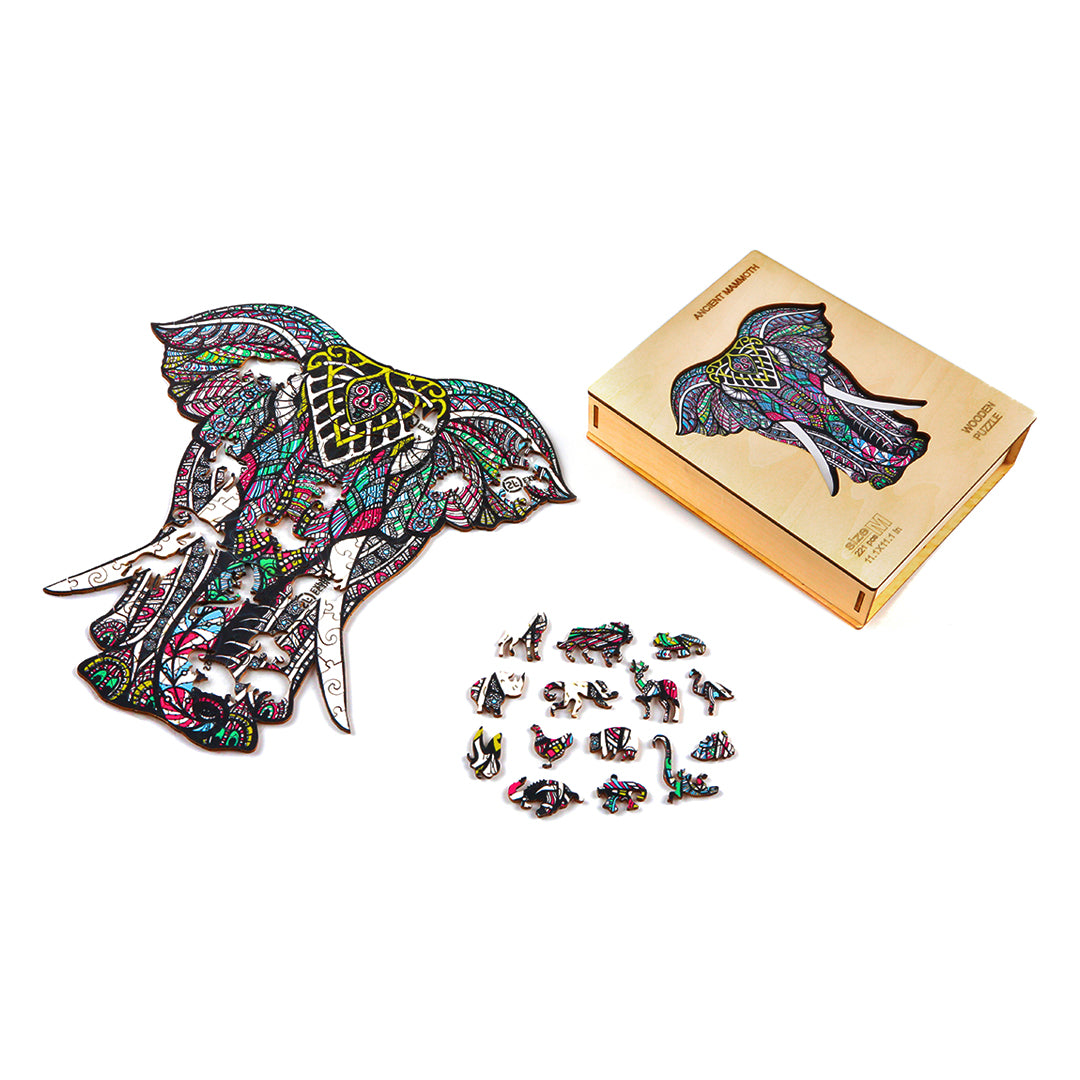 Noble Elephant Wooden Jigsaw Puzzle