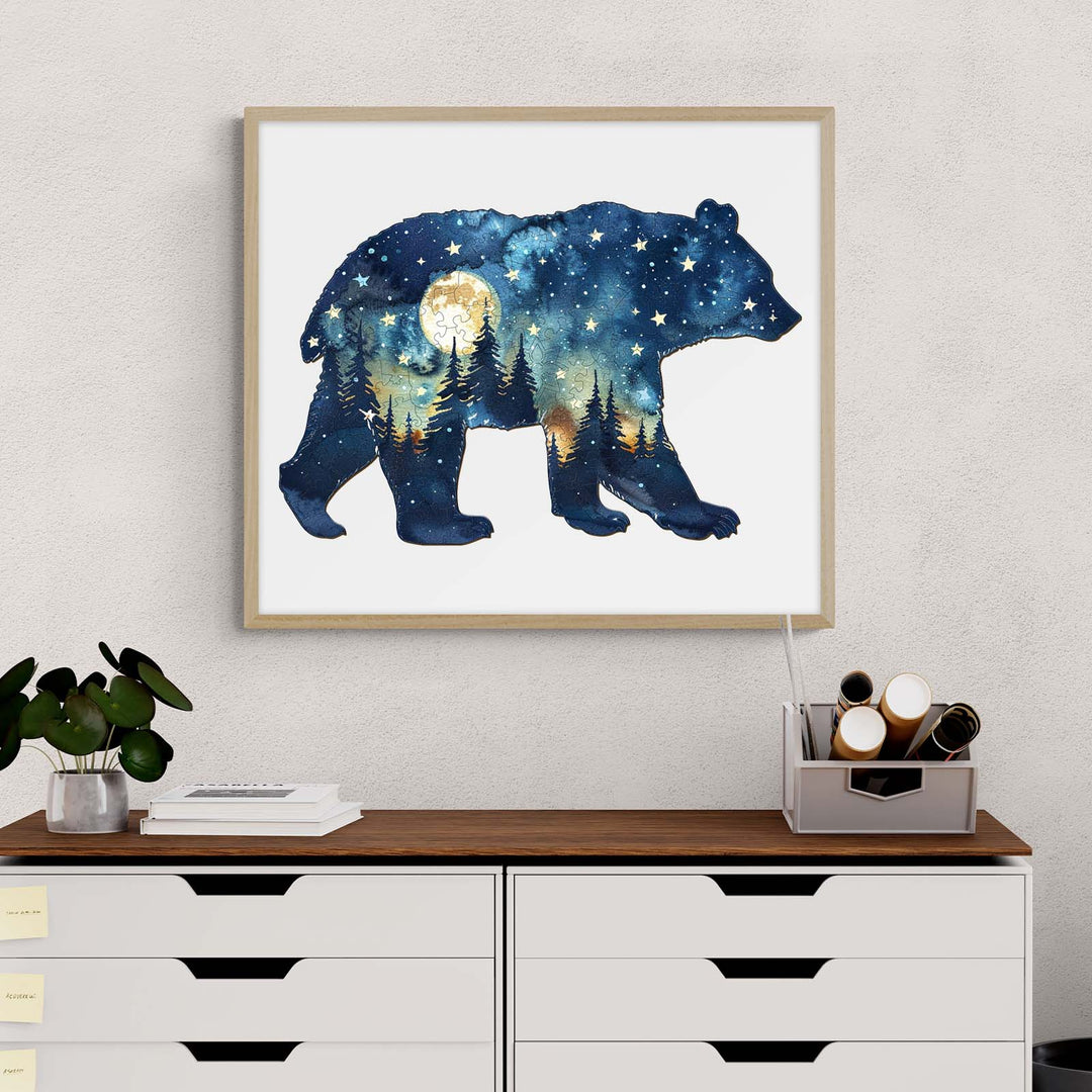 Astral Bear Wooden Jigsaw Puzzle