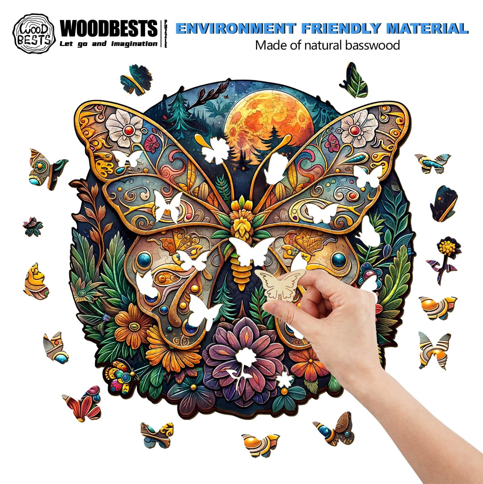 Ancient Butterfly-1 Wooden Jigsaw Puzzle