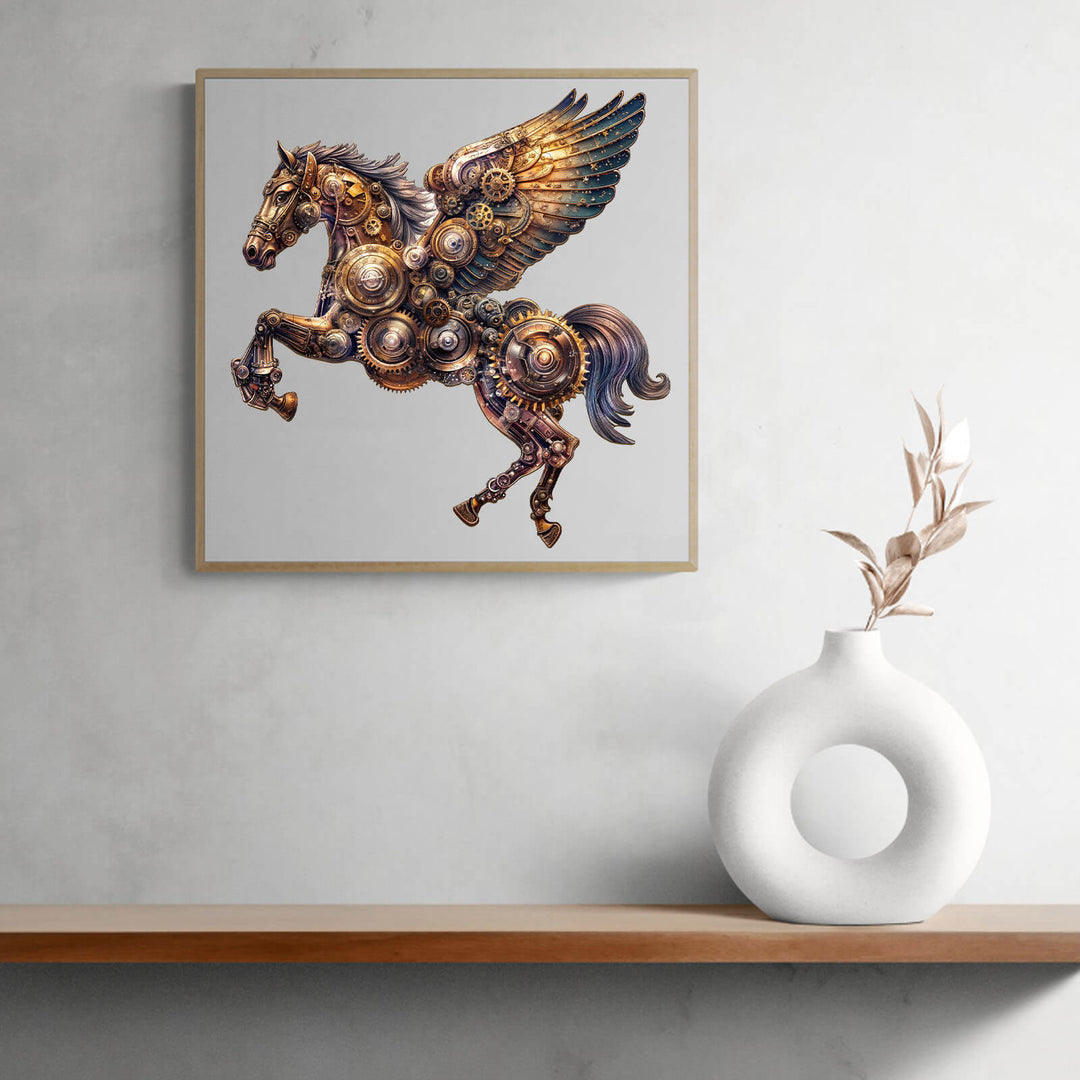 Mechanical Pegasus Wooden Jigsaw Puzzle