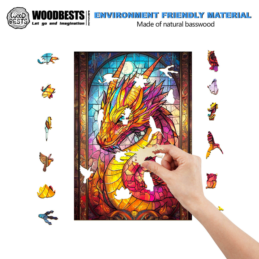 Puzzle en bois Dragon