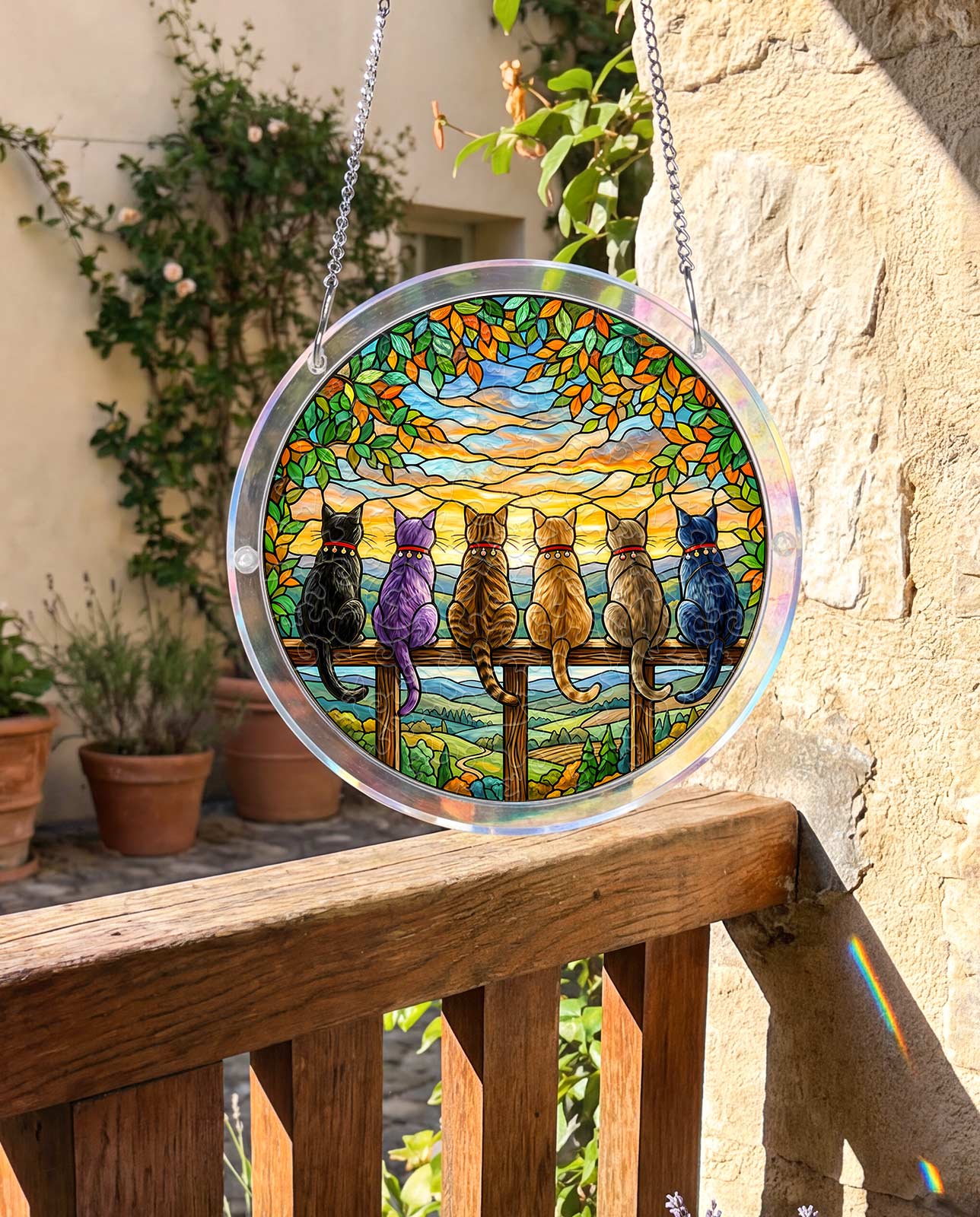 Attrape-soleil puzzle en acrylique - Veilleurs de l’horizon