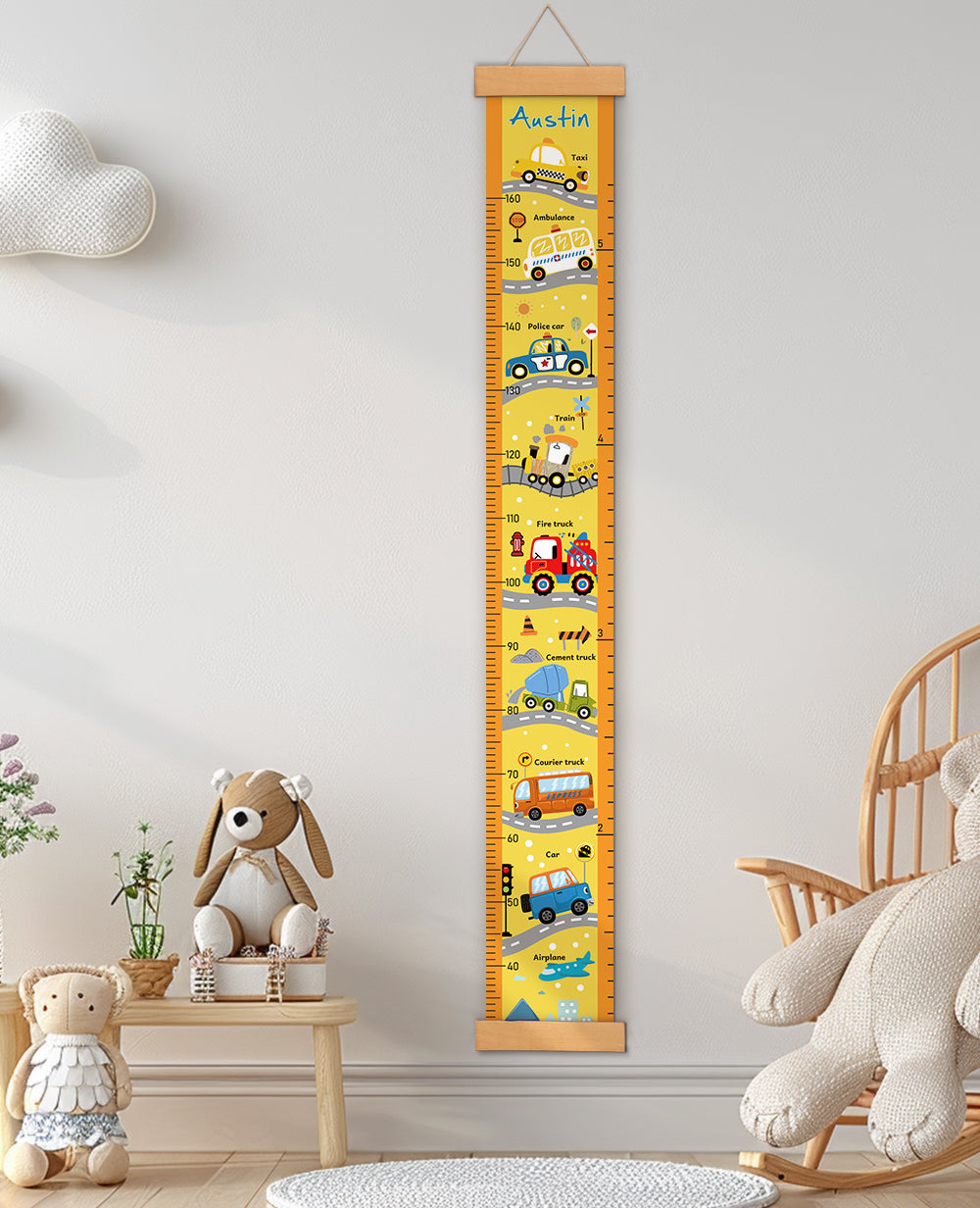 Personalized Vehicle Hanging Canvas Height Ruler