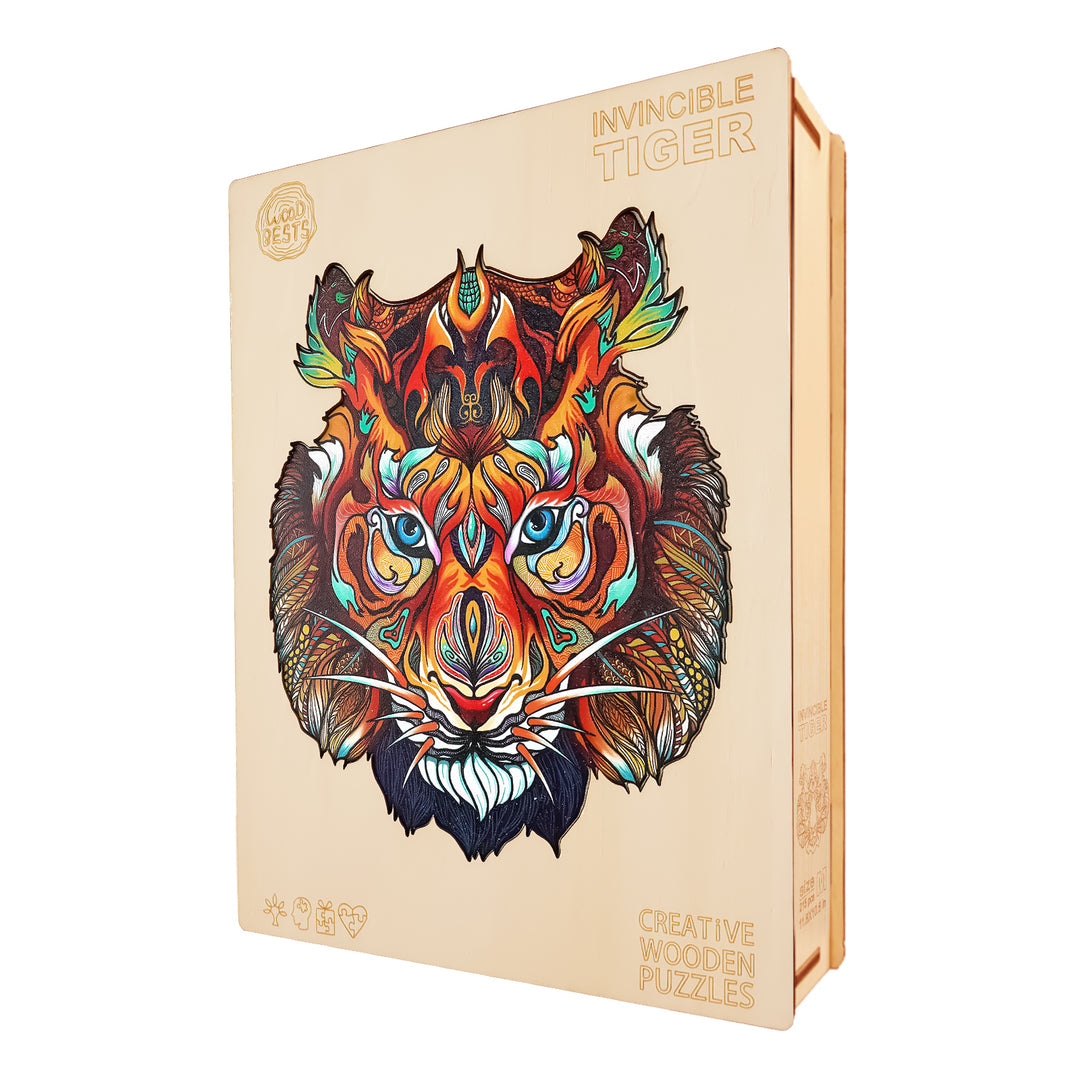Invincible Tiger Wooden Jigsaw Puzzle