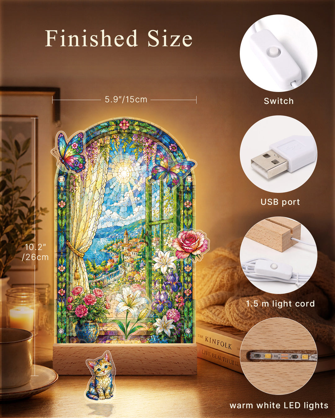 Acrylic Puzzle Landscape Light-Seaside Scenery