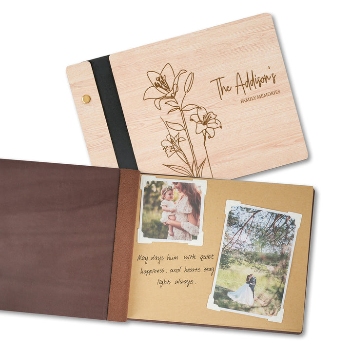 Album photo en bois personnalisé Memory-1