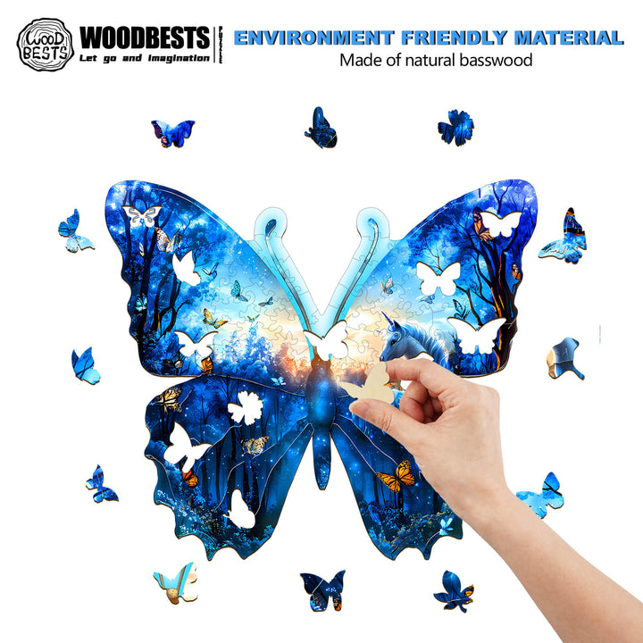 Butterfly Forest Wooden Jigsaw Puzzle