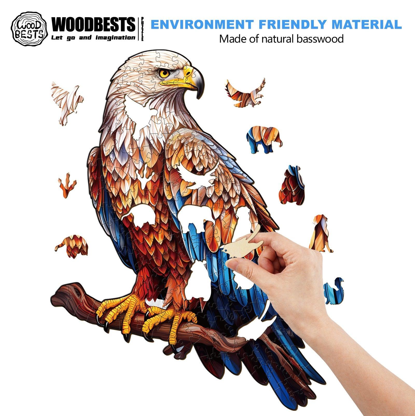 Mighty Bald Eagle Wooden Jigsaw Puzzle