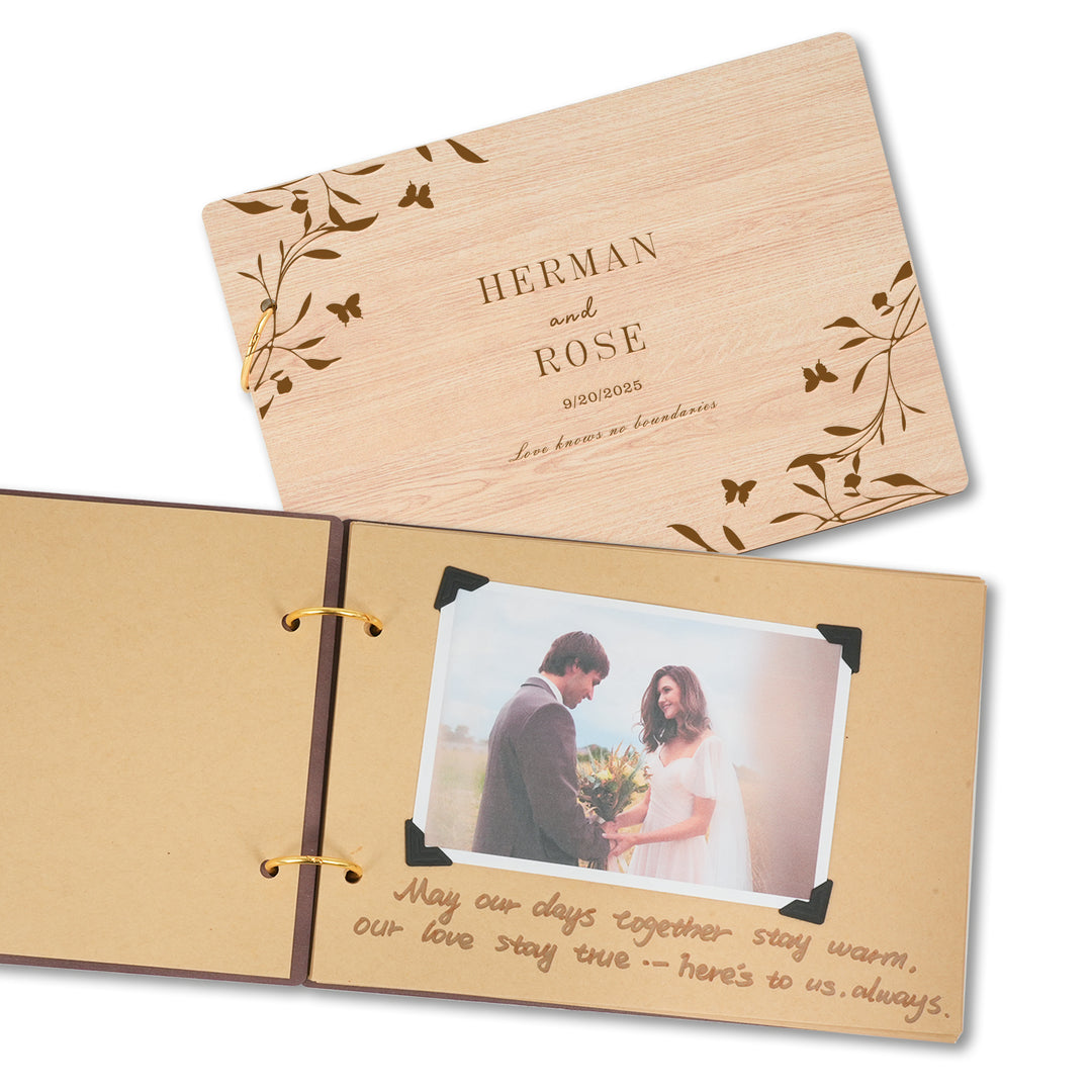 Wooden Wedding Guest Book - Photo Album - Wedding Decor