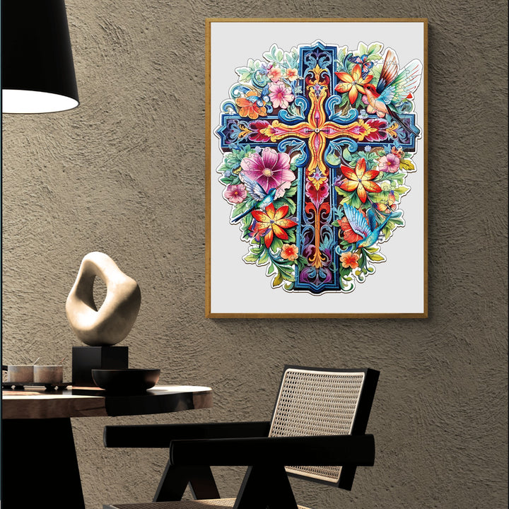 blessing cross-2 Wooden Jigsaw Puzzle-Woodbests
