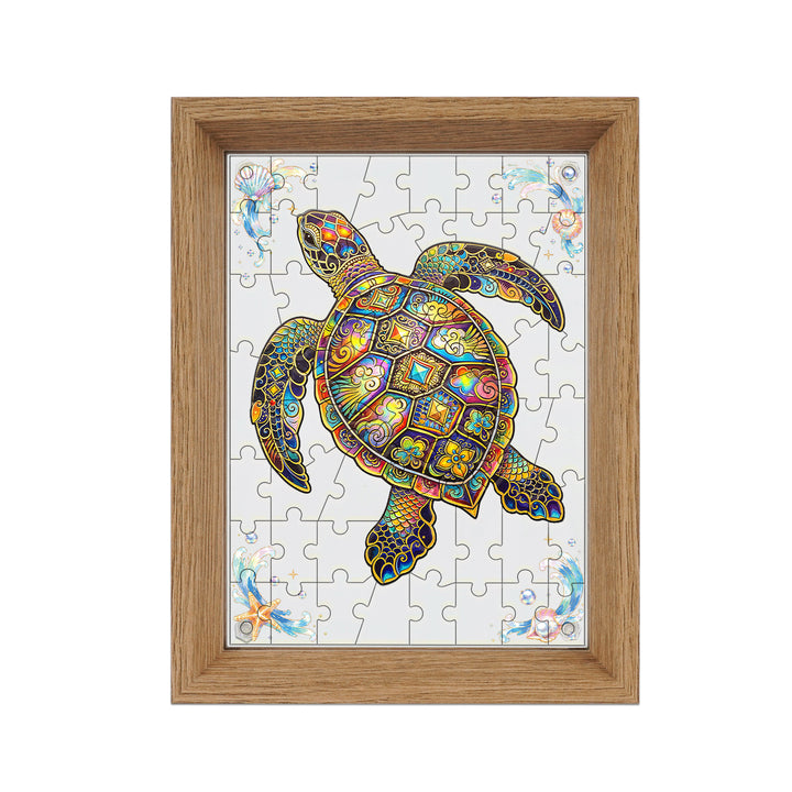 Double Sided Acrylic Jigsaw - Fantasy Turtle