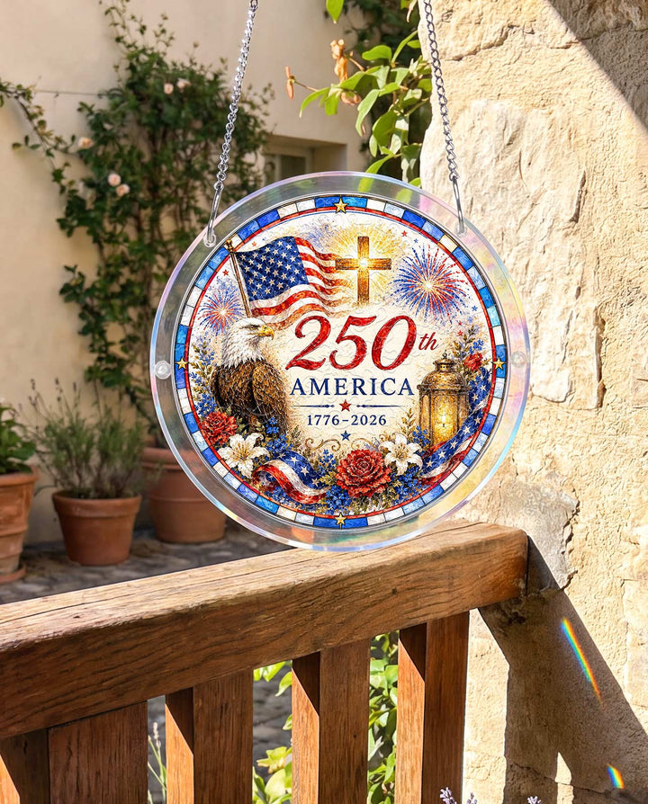 Acryl-Puzzle-Sonnenfänger – Glaube & Freiheit