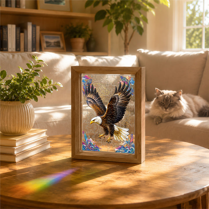 Double Sided Acrylic Jigsaw -Magnificent Eagle