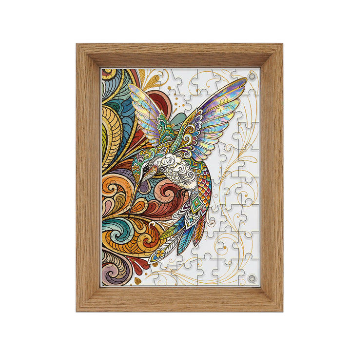 Double Sided Acrylic Jigsaw -Brilliant Hummingbird