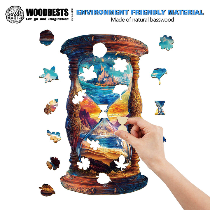 Hourglass Wooden Jigsaw Puzzle - By Woodbests