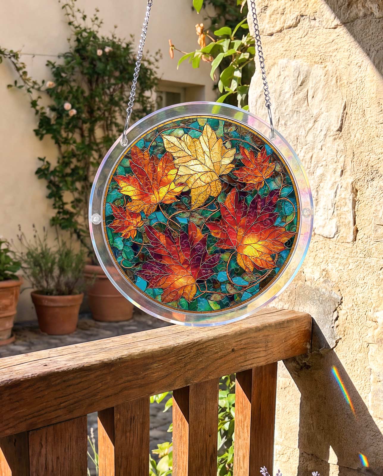 Acrylpuzzle-Sonnenfänger - Goldener Ahorn
