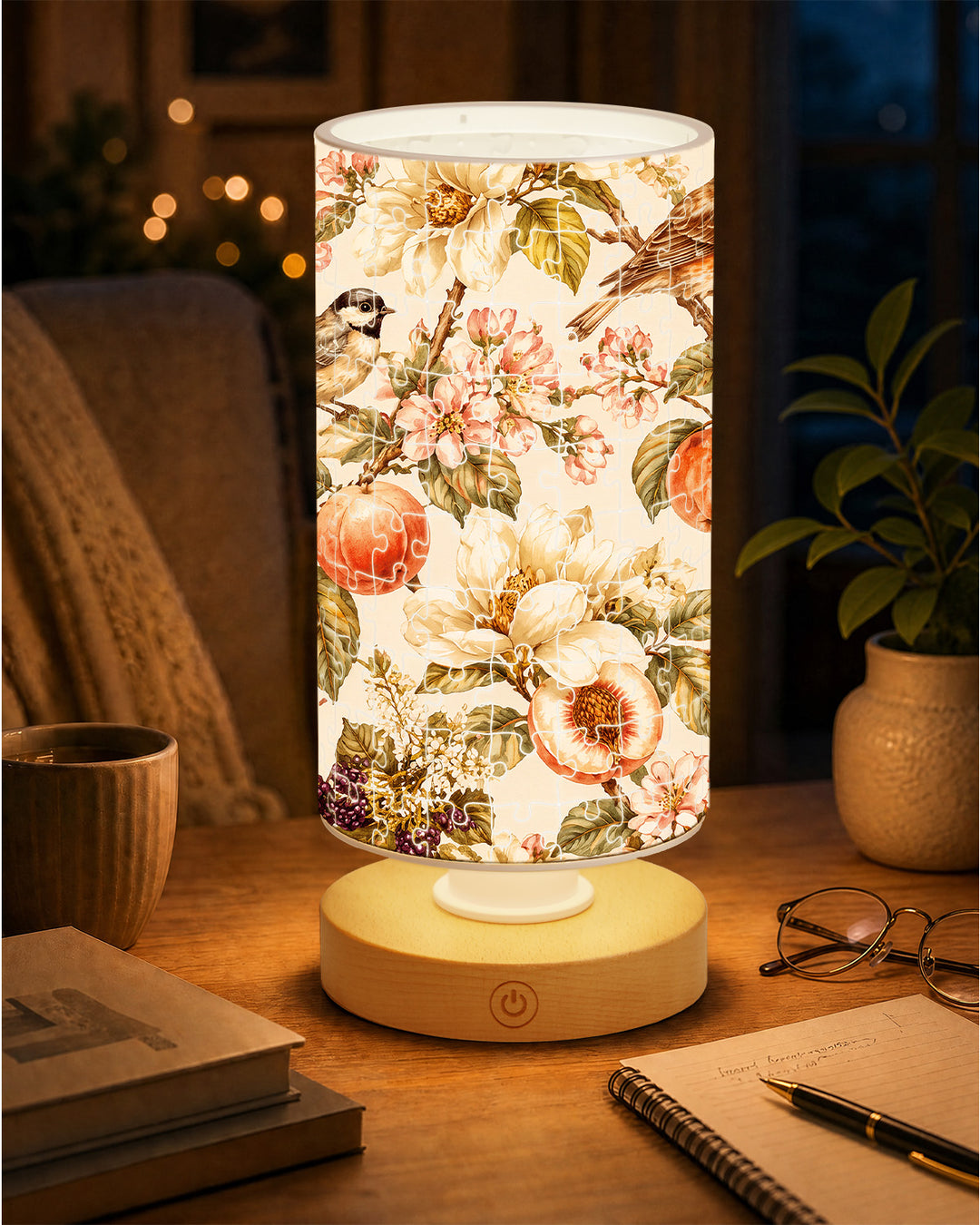 DIY Dimmable Acrylic Puzzle Lamp -Harvest Garden Birds